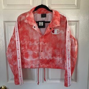 NWT Champion Cropped Coaches Jacket
